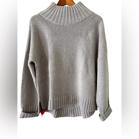 Cashmere 100% Sweater Taupe Size Medium - Picture 7 of 13